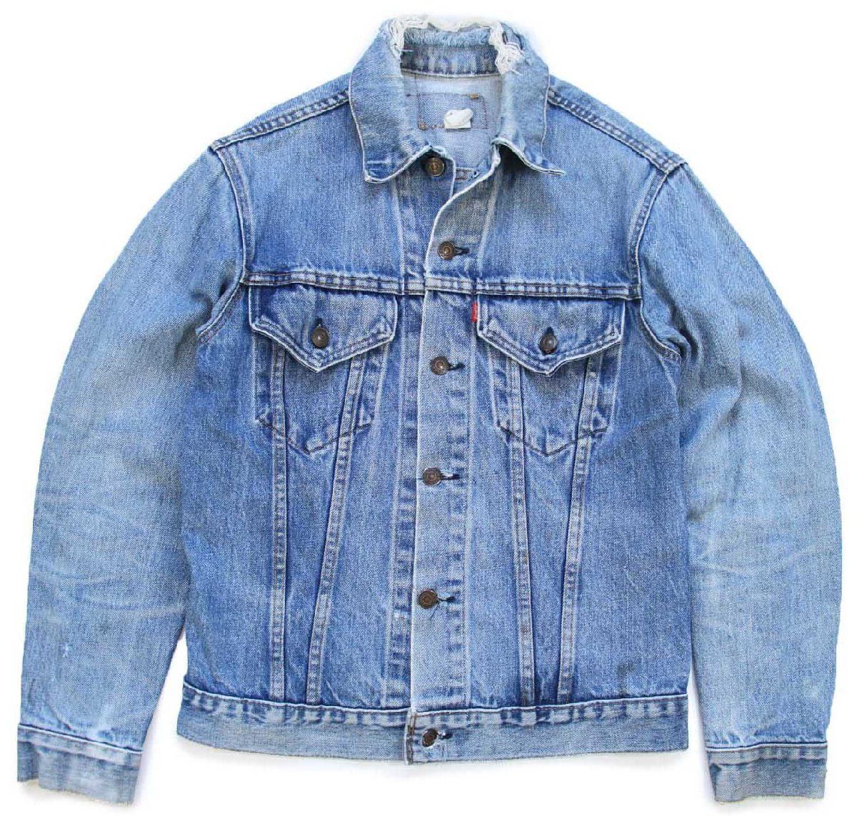 70s USA製 Levi'sリーバイス 70505 デニムジャケット ボロ