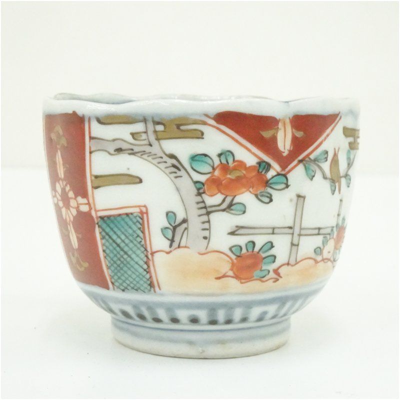 伊万里焼 錦手花鳥文向付5客 器 和食器 おしゃれ 懐石 料理 割烹 骨董