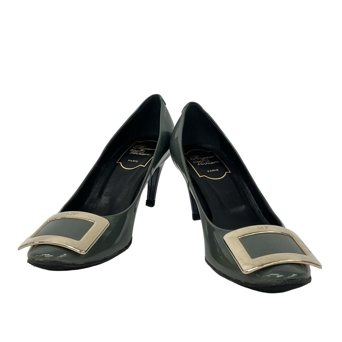 RogerVivier(ロジェヴィヴィエ) パンプス 35 1/2 レディース - カーキ