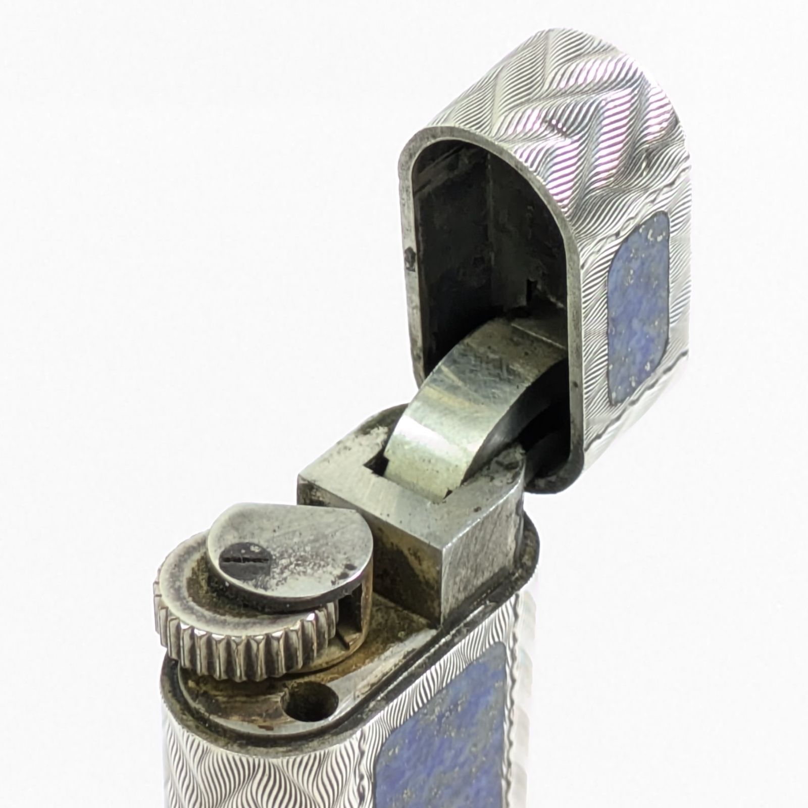 Cartier カルティエ PLARGEN G 30MICRON ガスライター 着火OK!Cartier/カルティエ PLARGENT G 30 MICRONS シルバー ガス