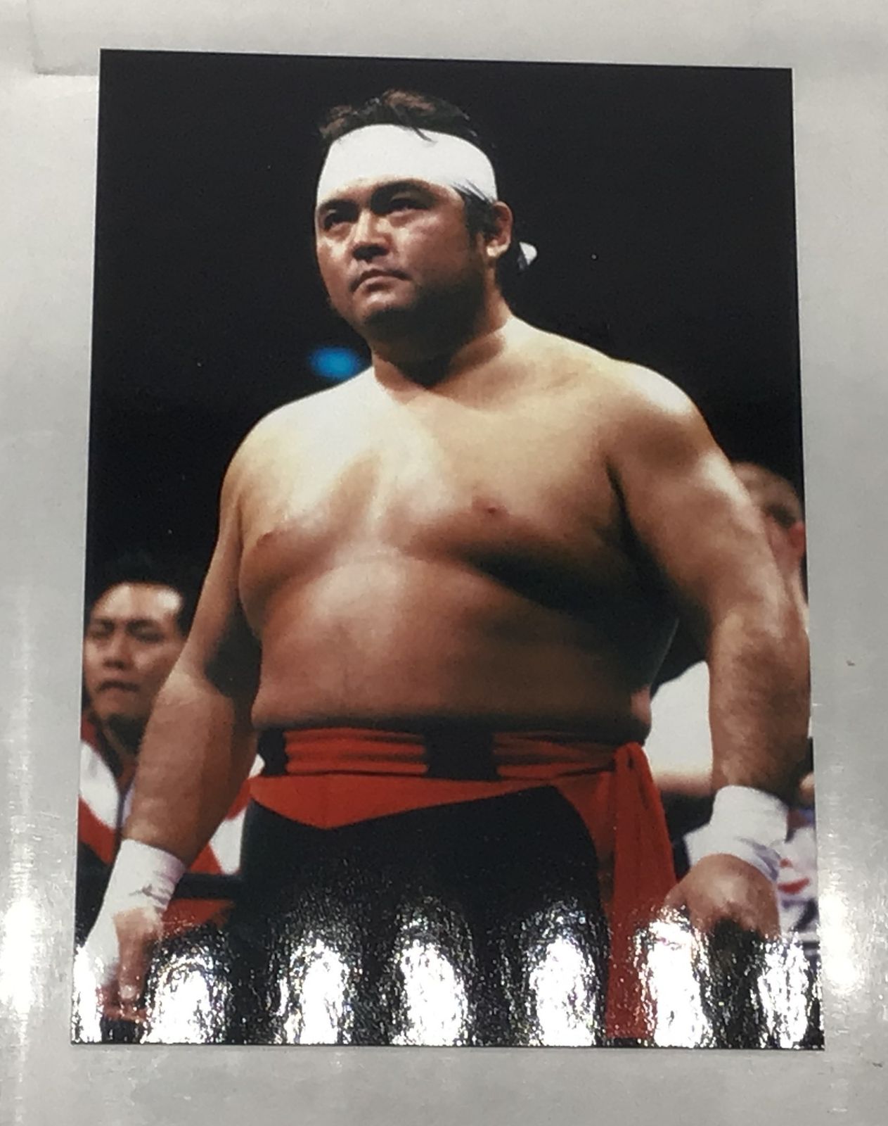 3025 【直筆サイン色紙】橋本真也 破壊王 写真付き 新日本プロレス