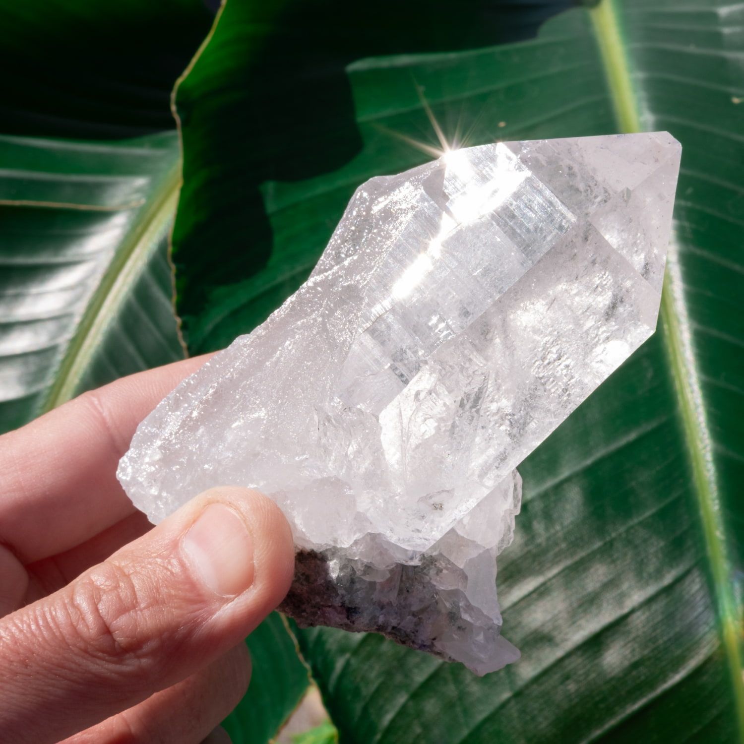 一点物】 ヒマラヤ水晶原石 【284.5g】透明・クローライト