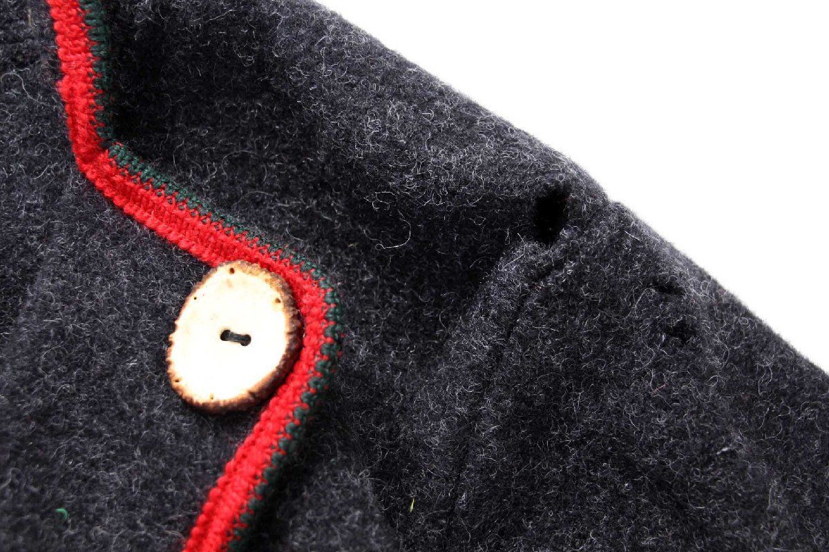 オーストリア製 JULIUS LANG 刺繍&アップリケ アート 鹿角ボタン