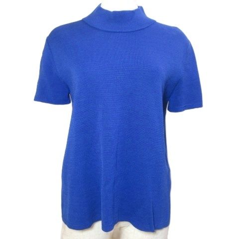 ランバンオンブルー LANVIN en Bleu ニット プルオーバー 半袖