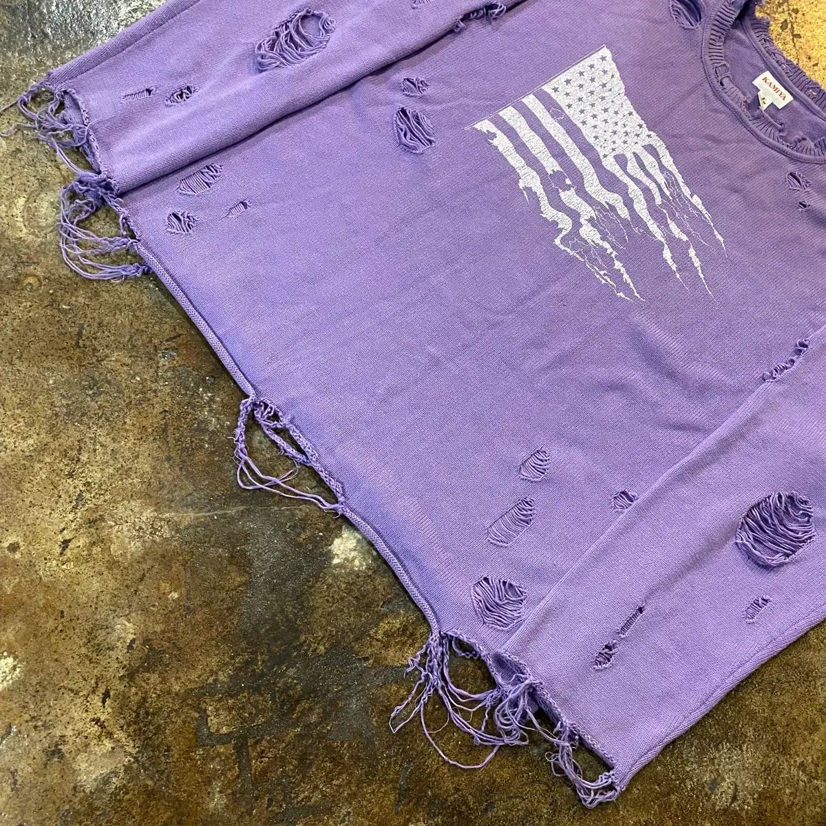 KAMIYA（カミヤ）の「Destroyed Long Sleeve GeeRA 袖ボリューム 
