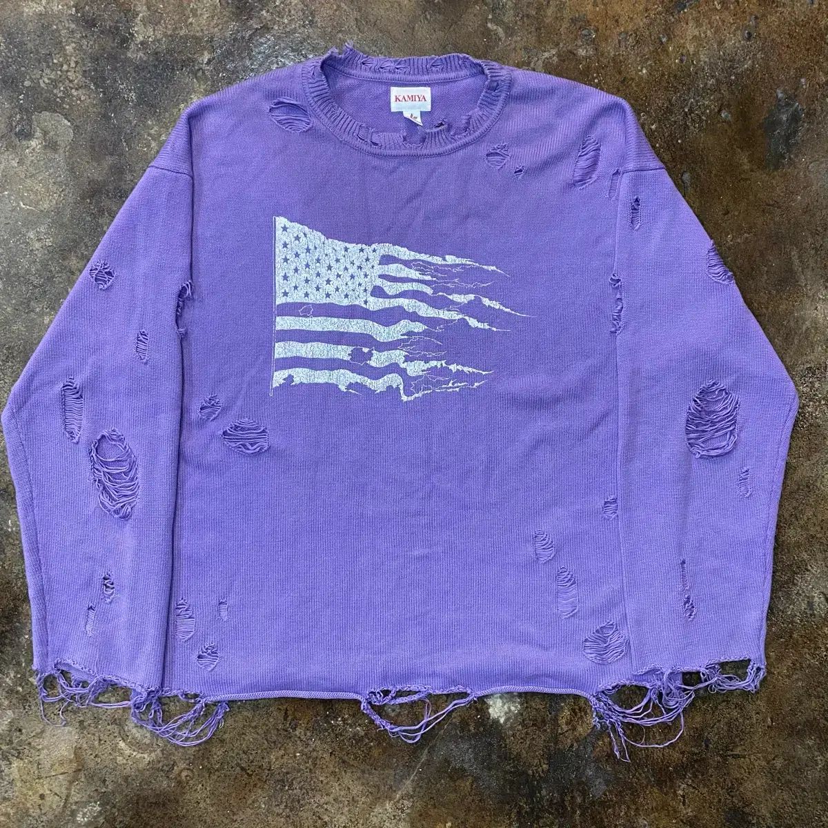 KAMIYA（カミヤ）の「Destroyed Long Sleeve GeeRA 袖ボリューム 