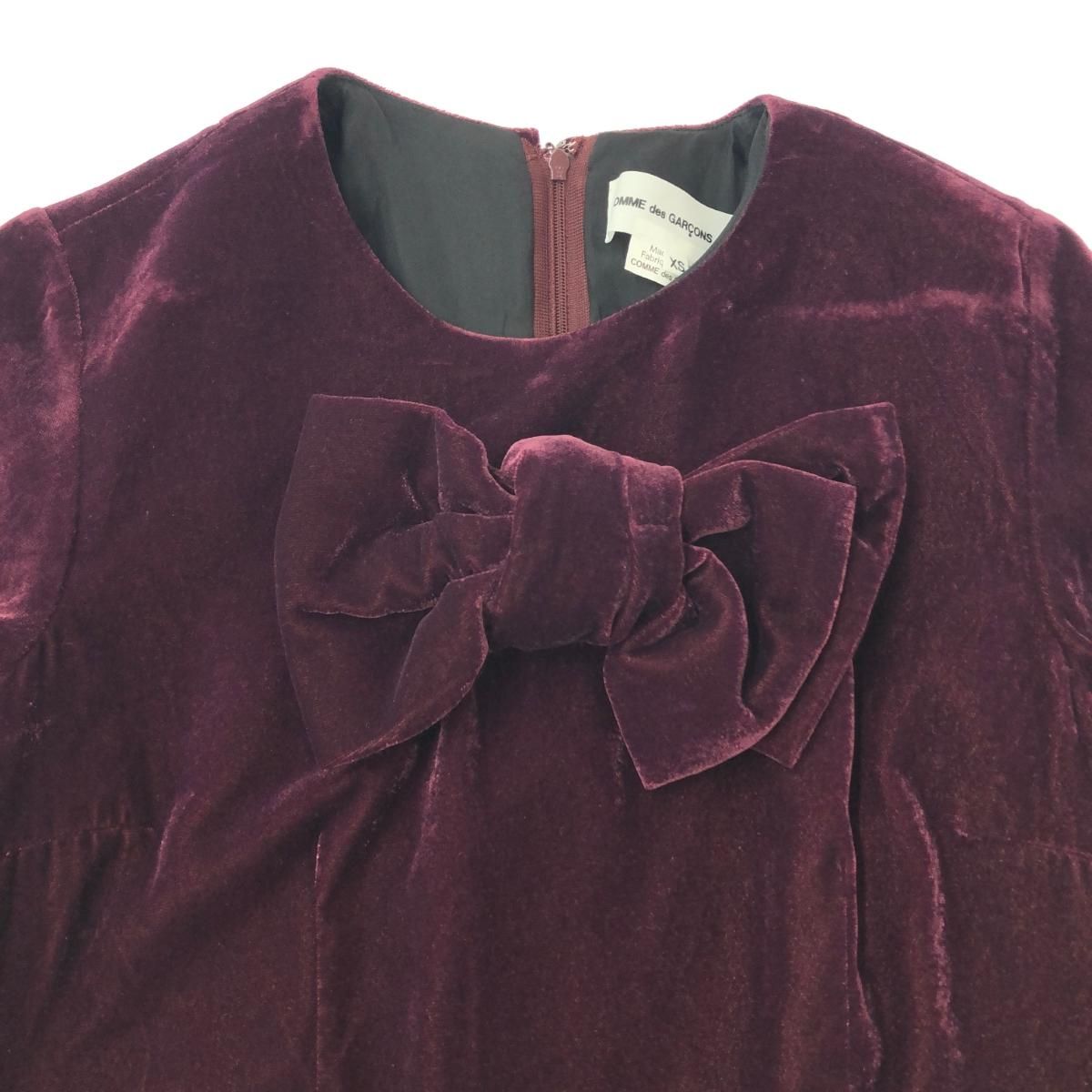 COMME des GARCONS GIRL コムデギャルソンガール ベロアワンピース 