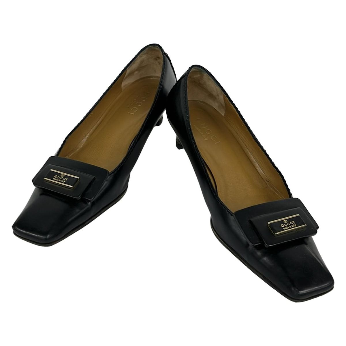 GUCCI(グッチ) パンプス 36 C レディース - 黒 レザー - メルカリ