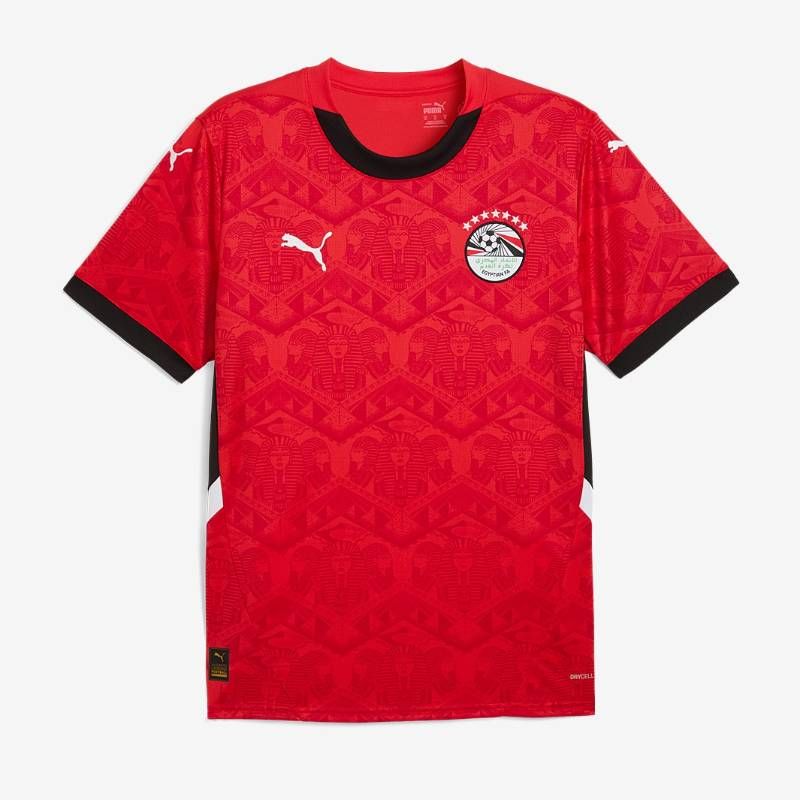 【送料無料・匿名配送】PUMA プーマ エジプト代表 2025 公式 ホーム シャツ 赤 新品 正規品 日本未発売 サラー 7つ星 2026W杯予選