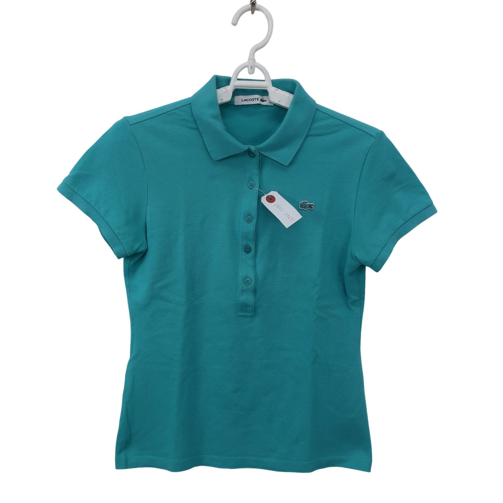 LACOSTE(ラコステ) ポロシャツ エメラルドグリーン レディース 36 ゴルフウェア 2602-0567 