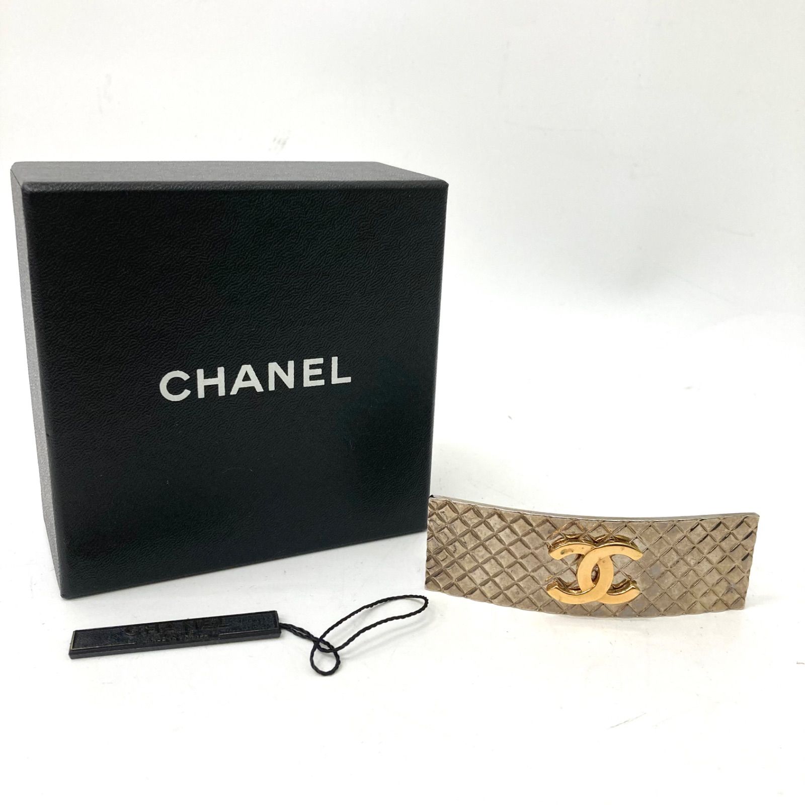 CHANEL】シャネル バレッタ ヘアアクセサリー シルバーカラー