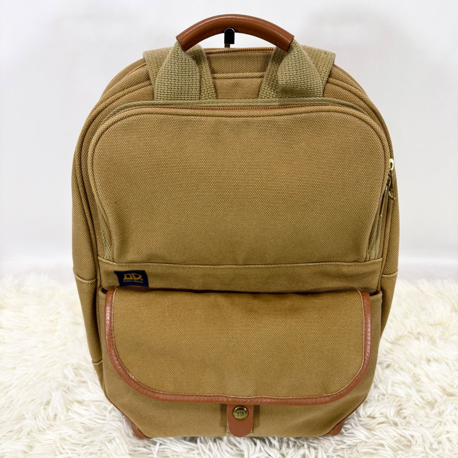 美品】シライデザイン SHIRAI DESIGN 2WAY リュック 帆布 手持ち 