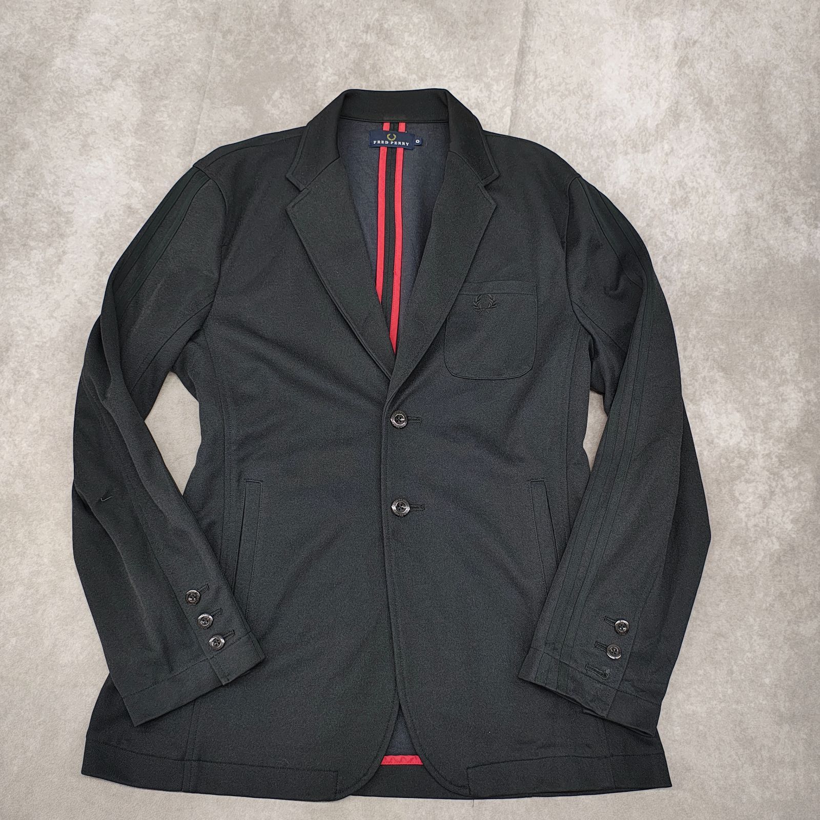 FRED PERRY フレッドペリー サイズO ジャージテーラードジャケット 