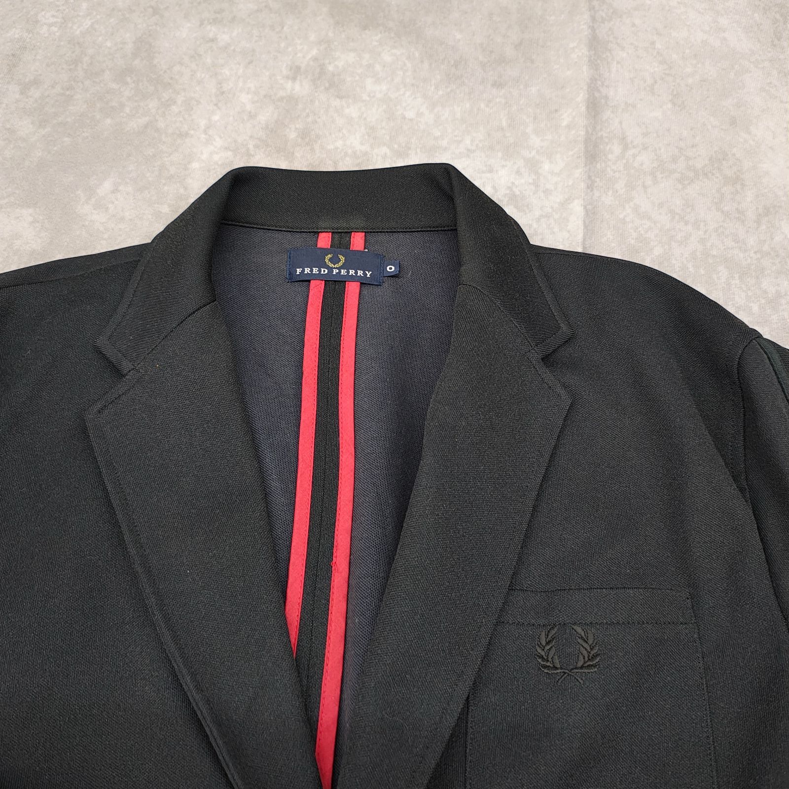 FRED PERRY フレッドペリー サイズO ジャージテーラードジャケット