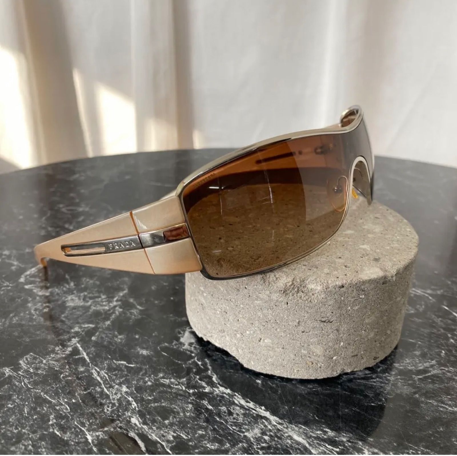 Prada SPR56H Sunglasses 1BC-6S1 125 Brown Used | eBay