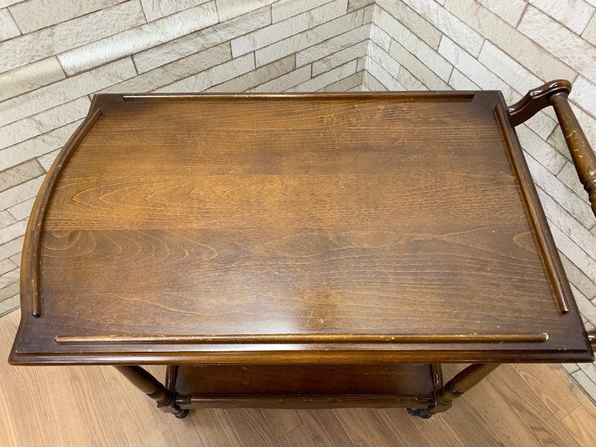 ◇カリモク Karimoku コロニアル キッチンワゴン ティーワゴン