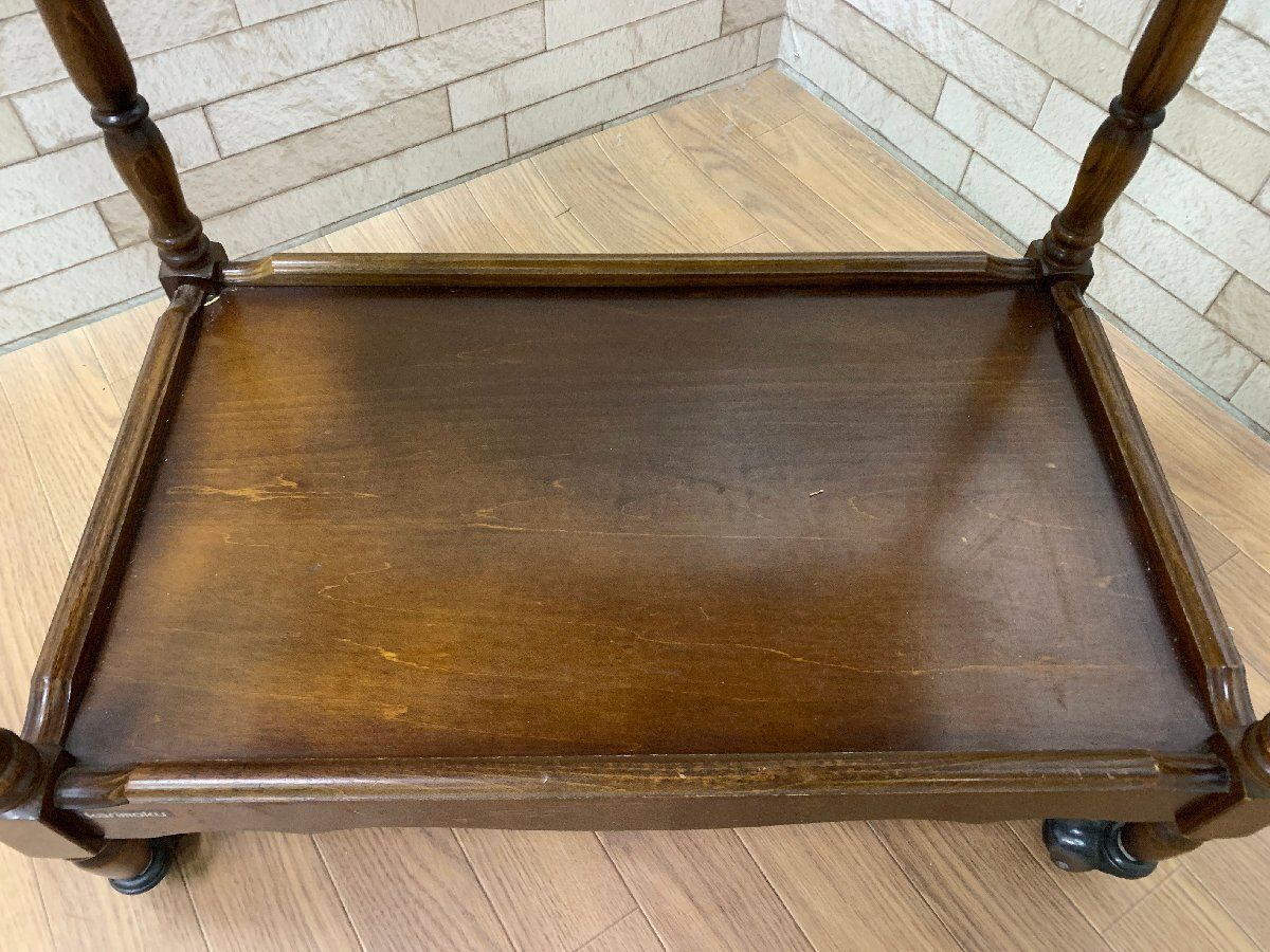 ◇カリモク Karimoku コロニアル キッチンワゴン ティーワゴン