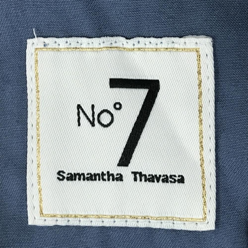 新品】サマンサタバサNo.7 スカート ライトブルー×白 ストライプ