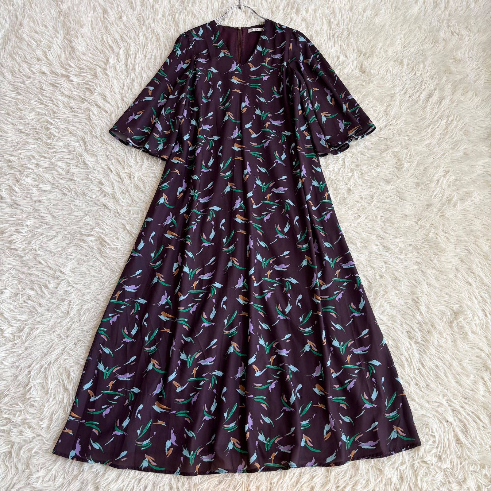 美品 MARIHA 夜のドレス 36 ブラウン トゥモローランド別注 Aライン