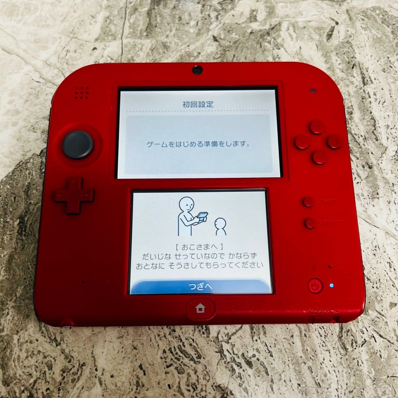完動品】NINTENDO 2DS レッド - メルカリ
