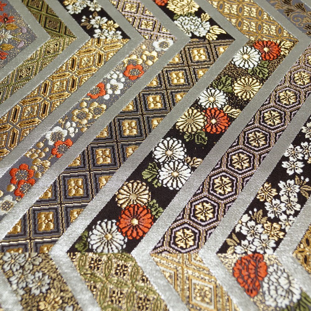 着物セット 付下げ訪問着・袋帯 2点 セット 流水に桜模様 絞り 刺繍 M