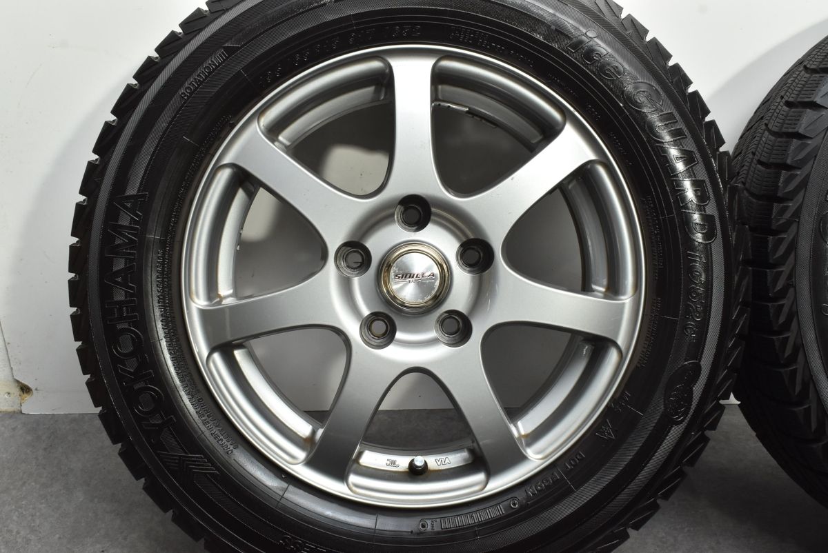 程度良好品】SIBILLA EQ-7 15in 6J +43 PCD114.3 ヨコハマ アイス