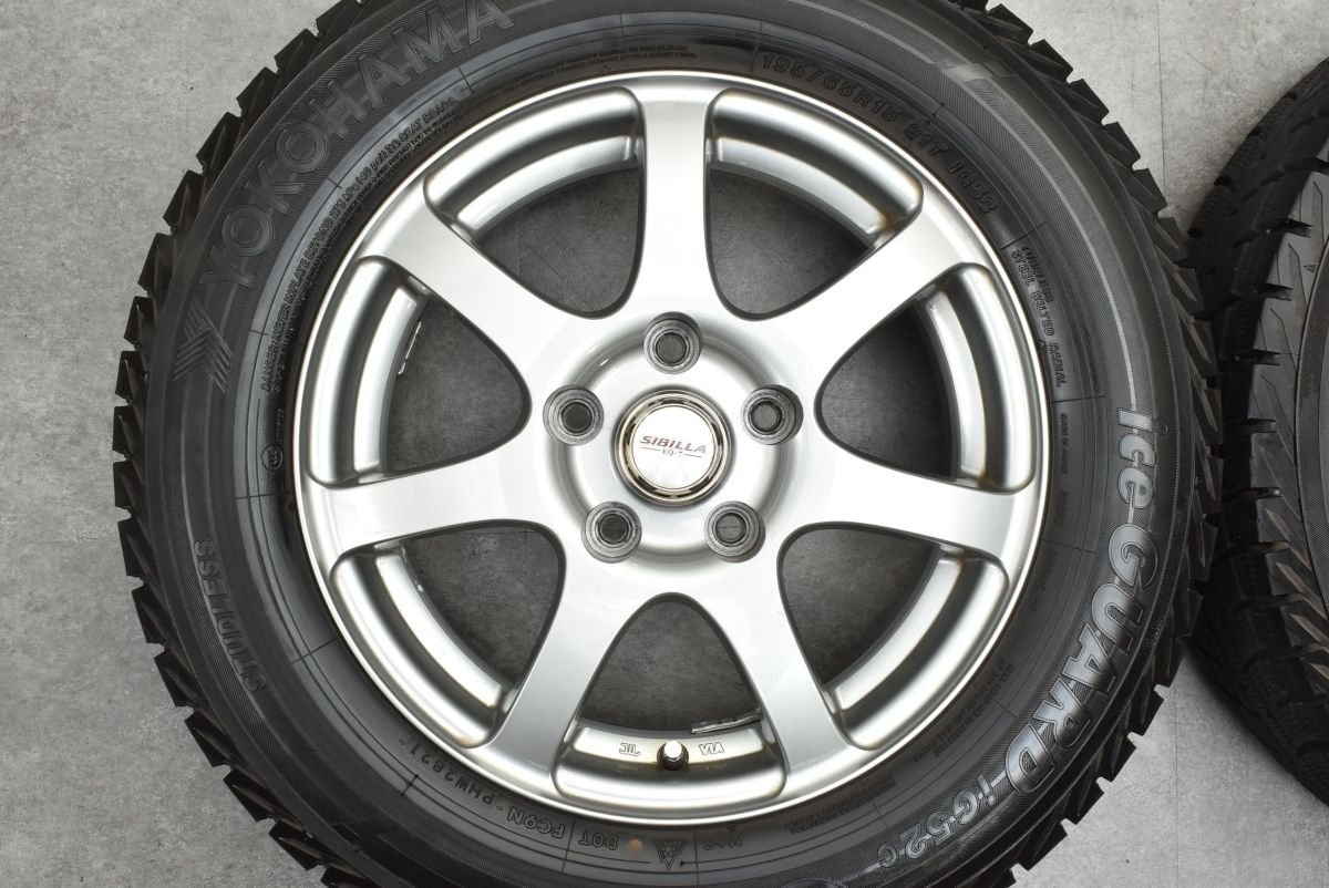 程度良好品】SIBILLA EQ-7 15in 6J +43 PCD114.3 ヨコハマ アイス 