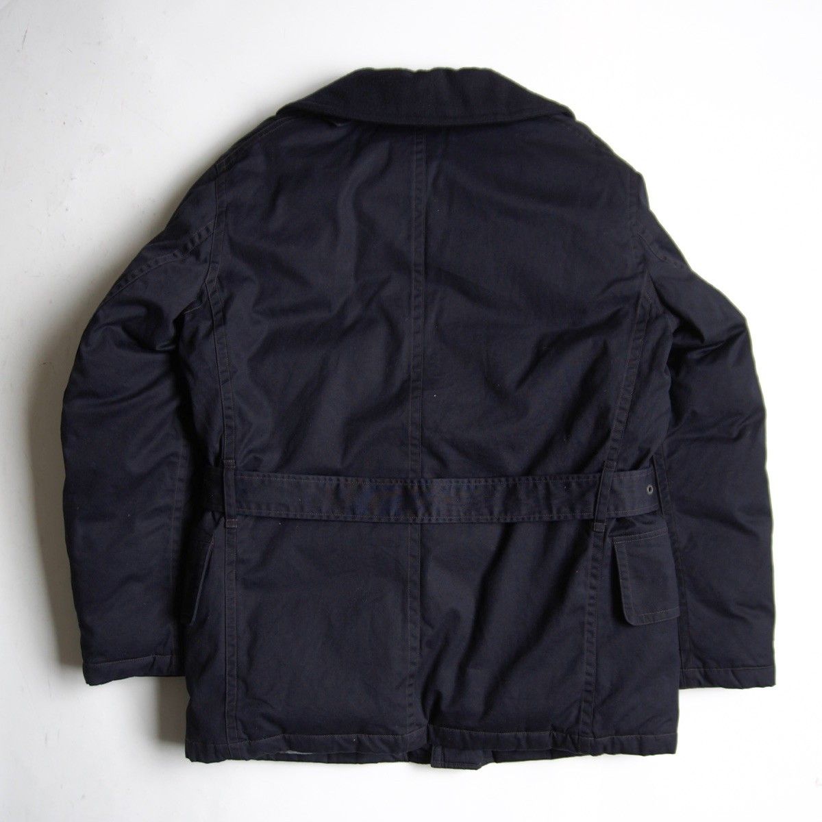 名作】RRL【ショールカラー マッキーノ コート】M ダウン ネイビー