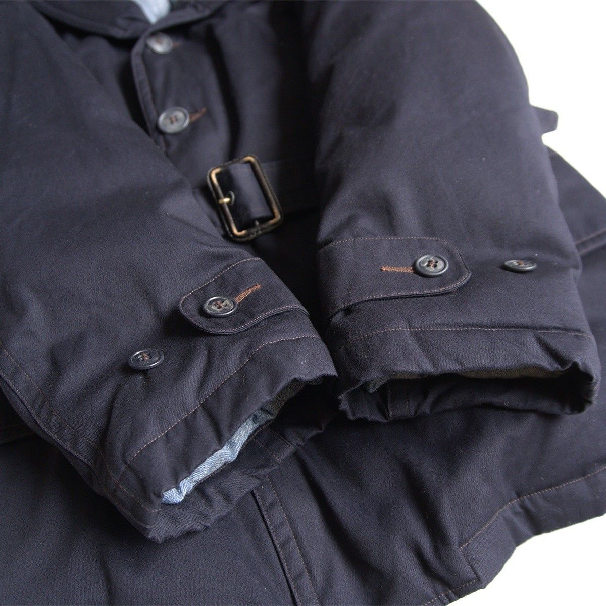 名作】RRL【ショールカラー マッキーノ コート】M ダウン ネイビー
