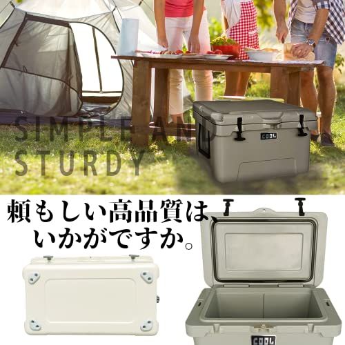 新品 クーラーボックス (42L/45QT) 保冷ボックス 車載 冷蔵庫 災害 