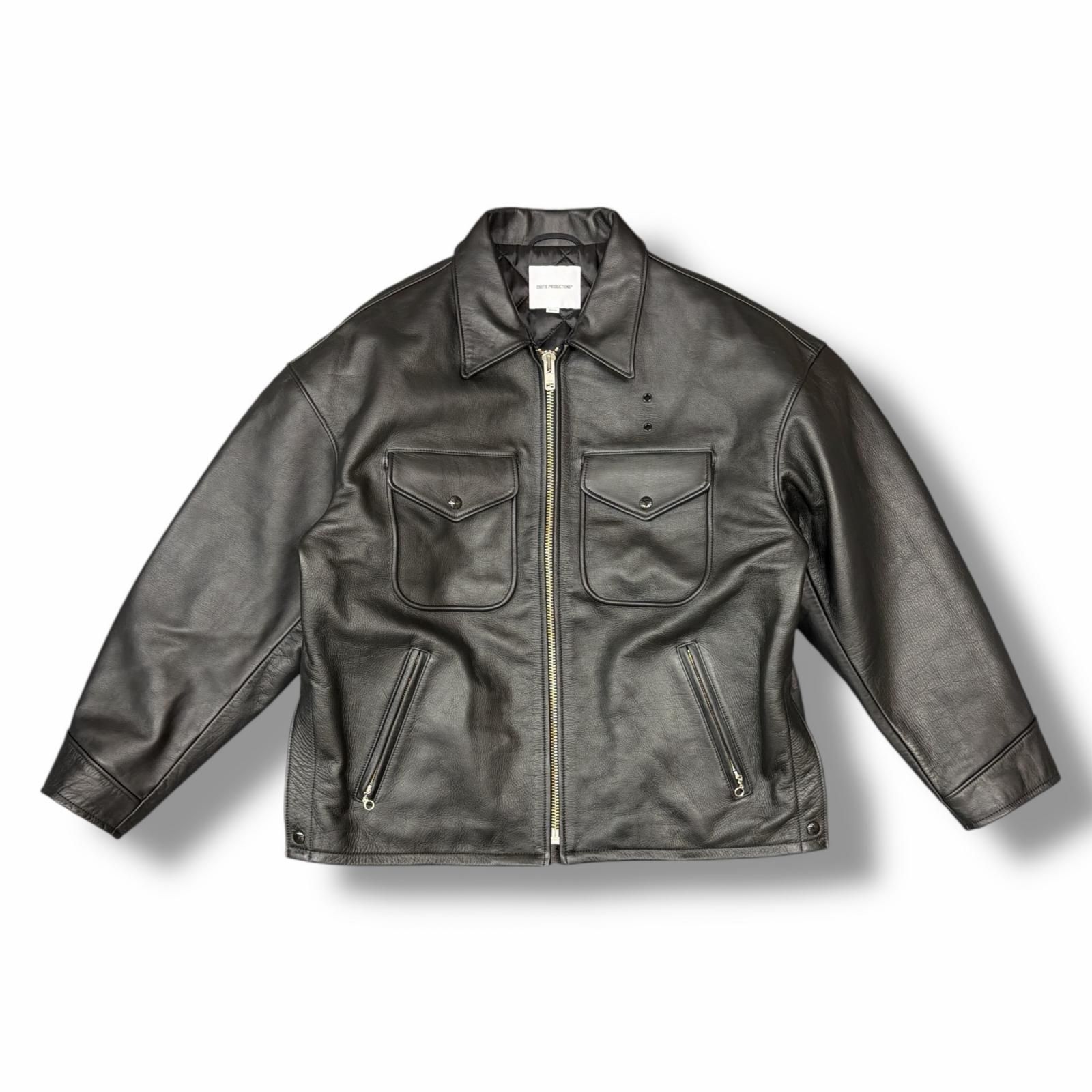 参考上代220000円 未使用 COOTIE PRODUCTIONS 25AW Leather Policeman 