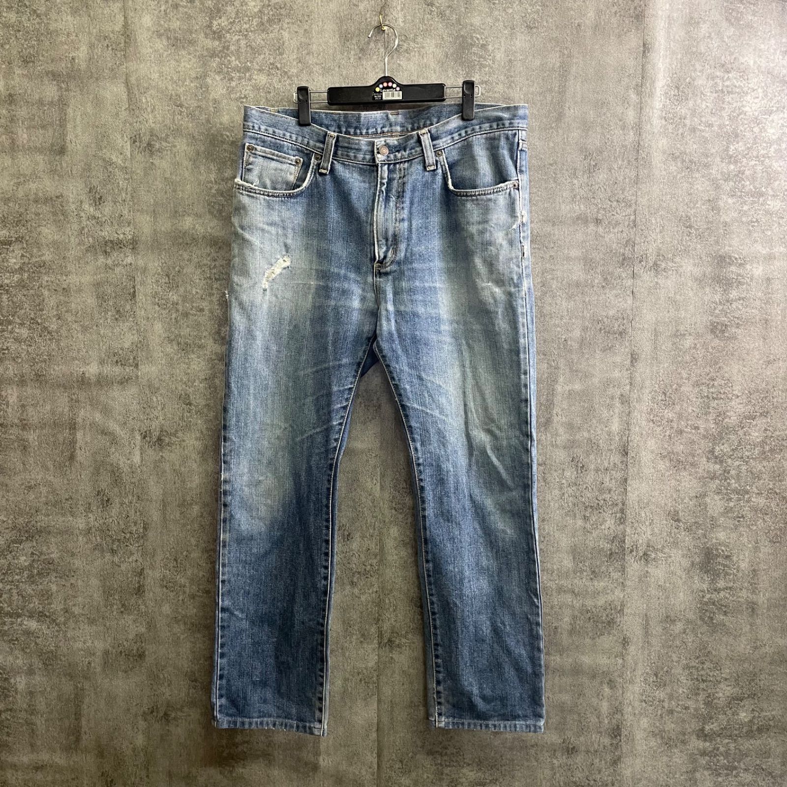 T-205】EDWIN 402 日本製 W36 デニムパンツ 大きめ 36インチ 色落ち 