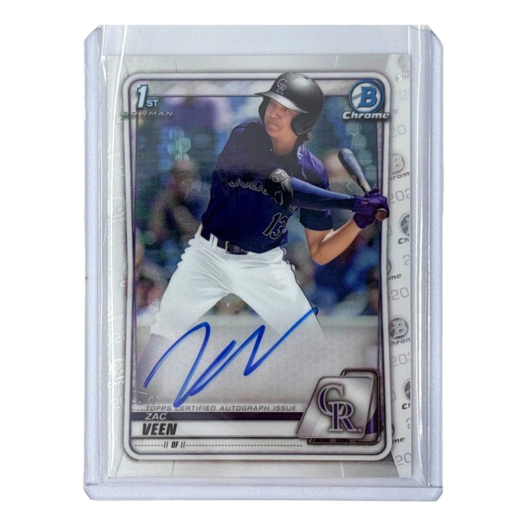 TOPPS MLBカード BOWMAN CHROME 1ST ZAC VEEN COLORADO ROCKIES #CDA
