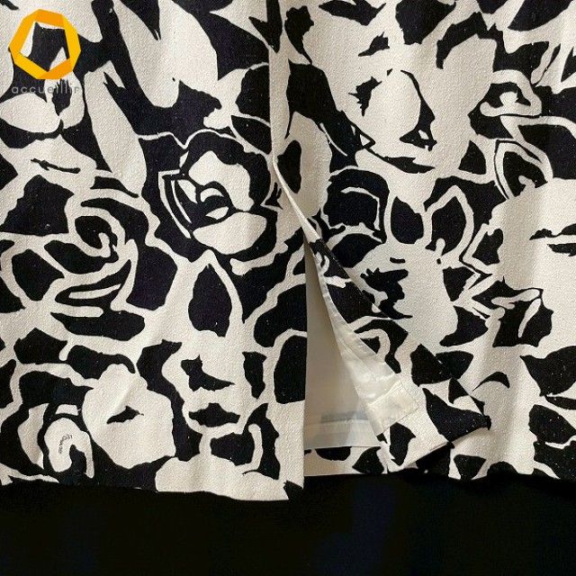 anc レオナール LEONARD セットアップ ツーピース 11 アイボリー 黒