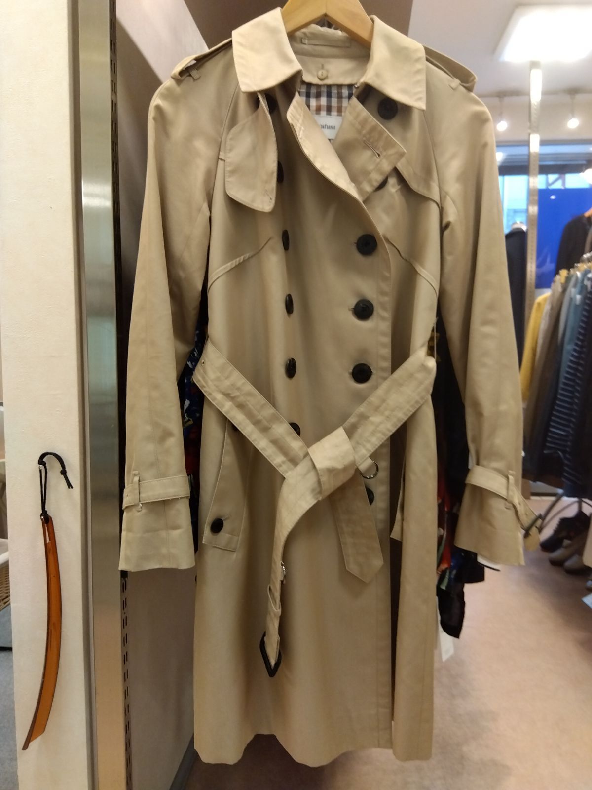 M7 アクアスキュータム Aquascutum トレンチコート ライナー付き