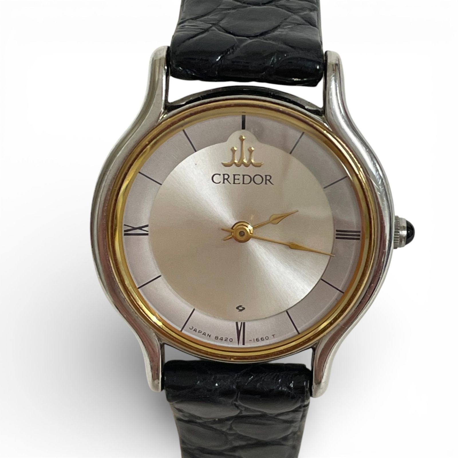 SEIKO セイコー CREDOR クレドール 腕時計 クォーツ K18 ベゼル 8420 