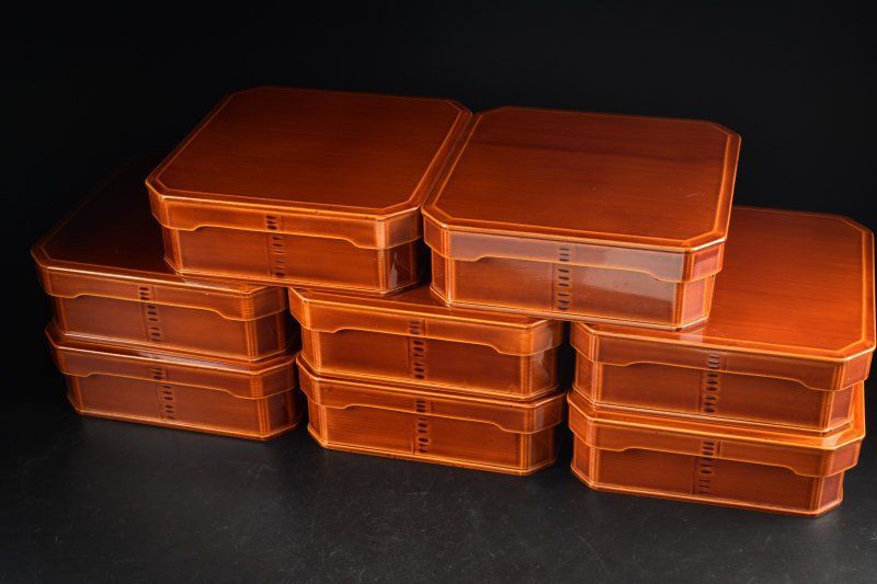 蔵A5966】飛騨春慶塗 大徳寺 弁当箱 重箱 八客 - メルカリ