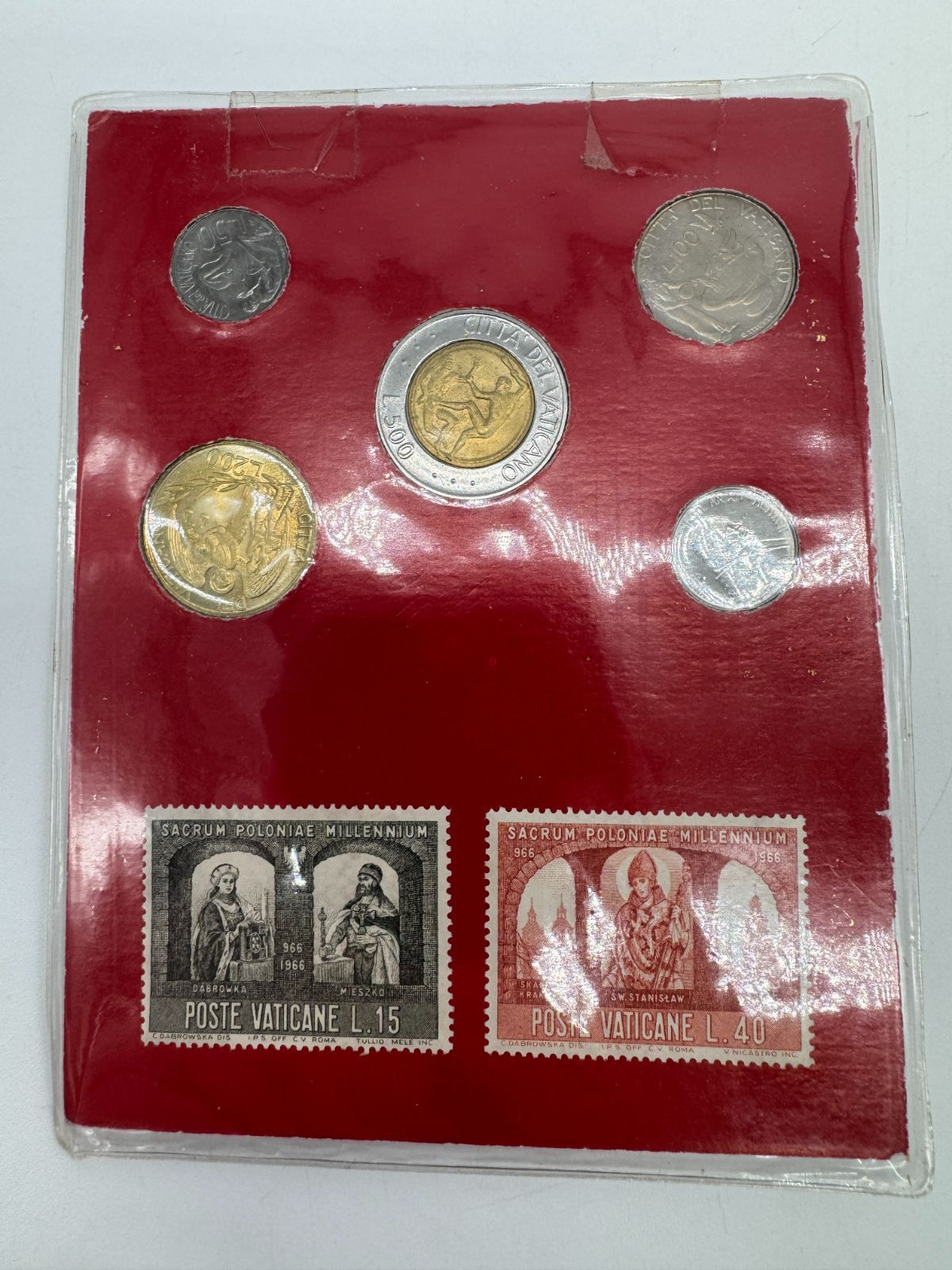 SOUVENIR VATICANO コイン 切手 セット バチカン市国 ローマ法王