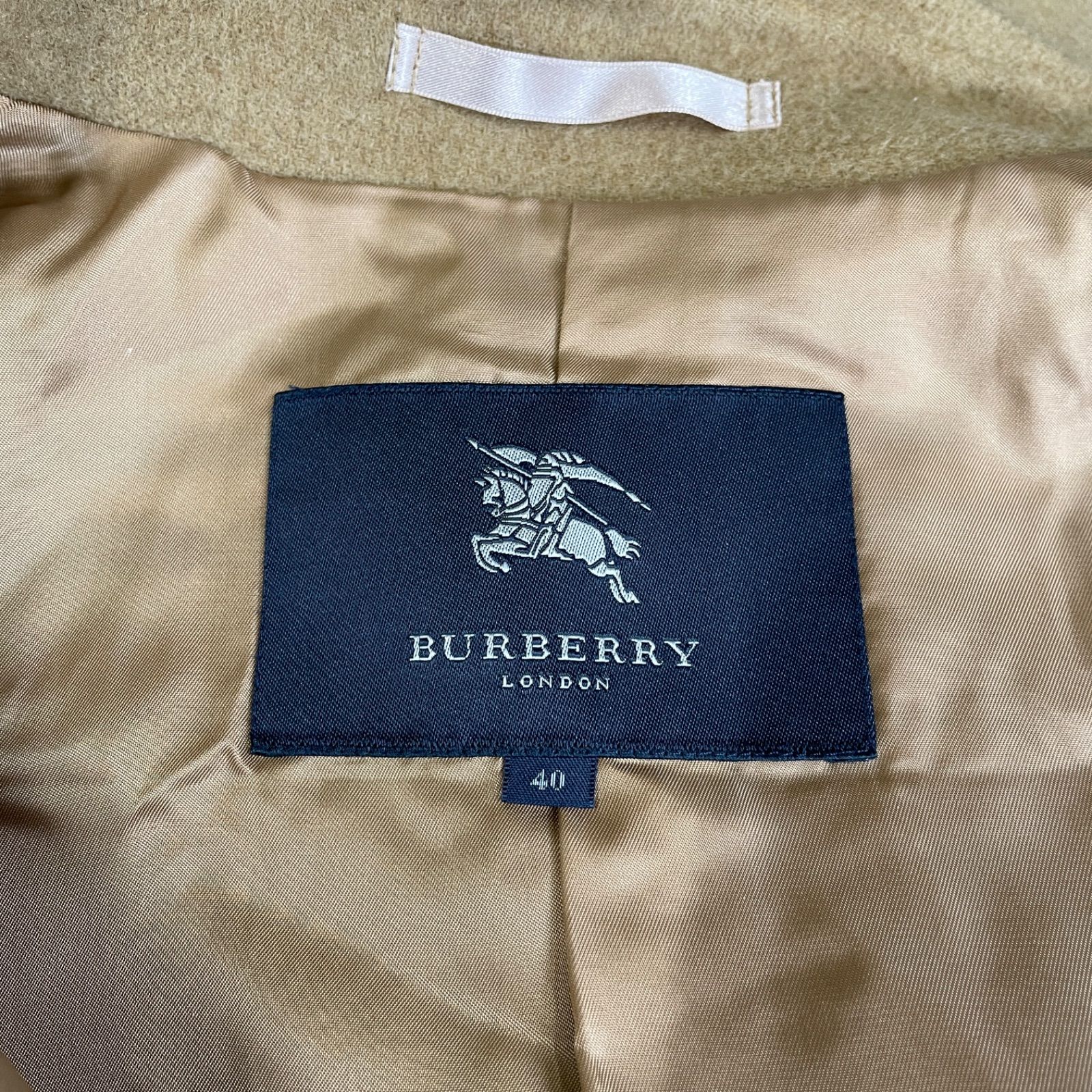 Burberryロンドン ロングコート ウールカシミヤ混 レディース 40