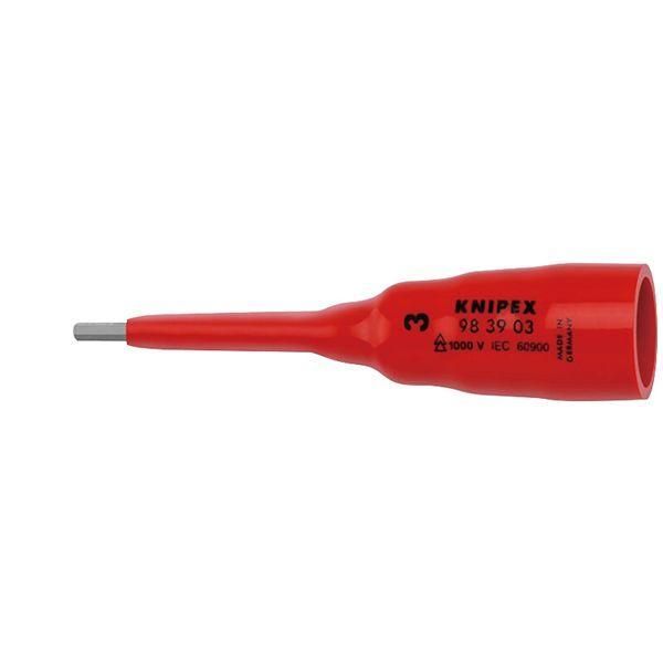 得価，2025】 KNIPEX クニペックス 3/8SQ 1000V絶縁ヘキサゴンソケット