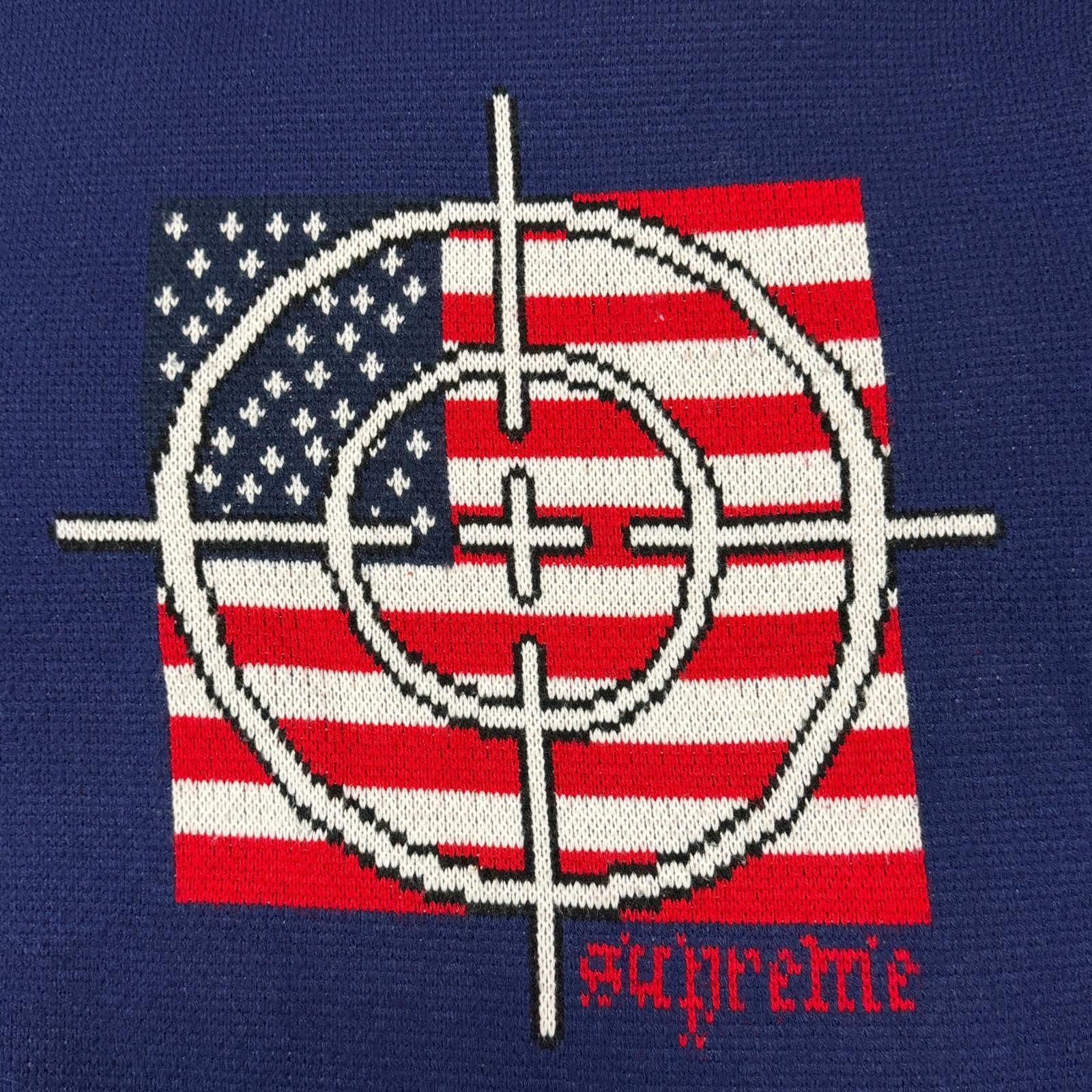 Supreme 25AW Target Sweater ターゲット ニット 星条旗 シュプリーム ブルー M （9960M） Supreme 25AW Target Sweater ターゲット ニット 星条旗 シュプリーム