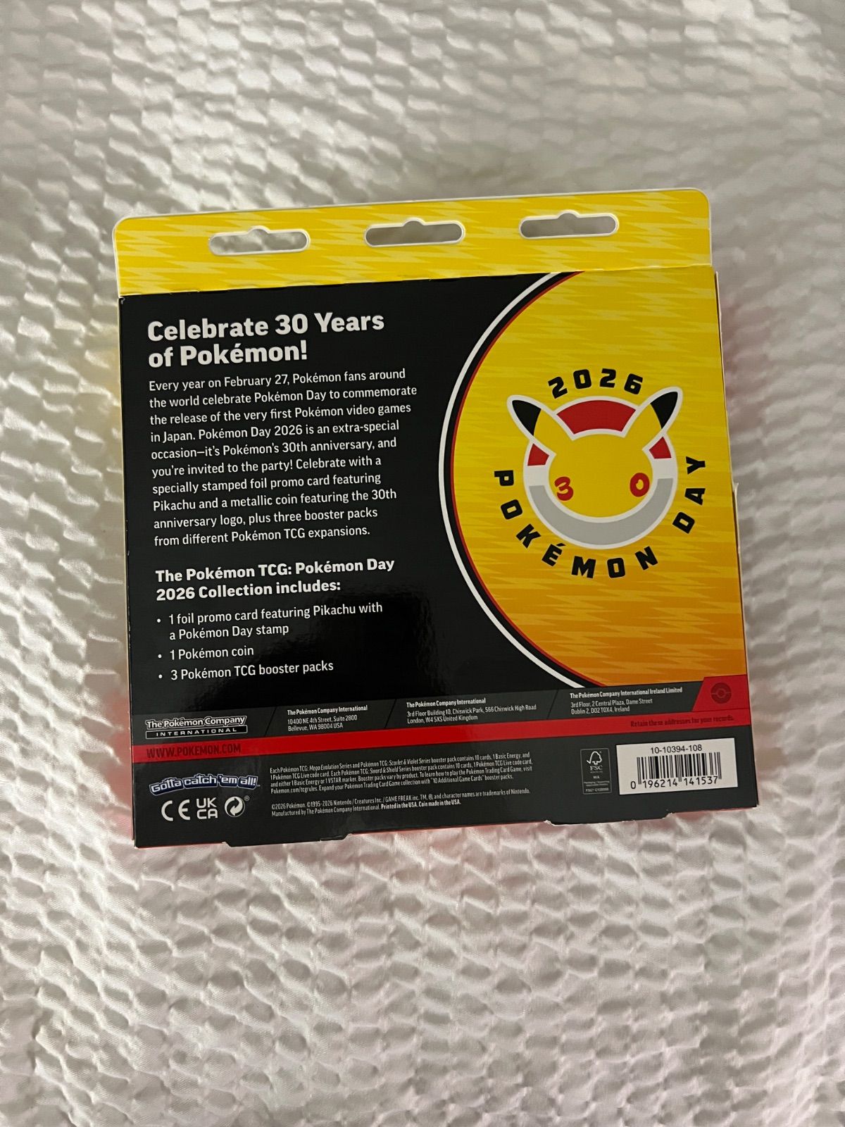 未開封】ポケモンカード 2026 ポケモンデー コレクションボックス 30