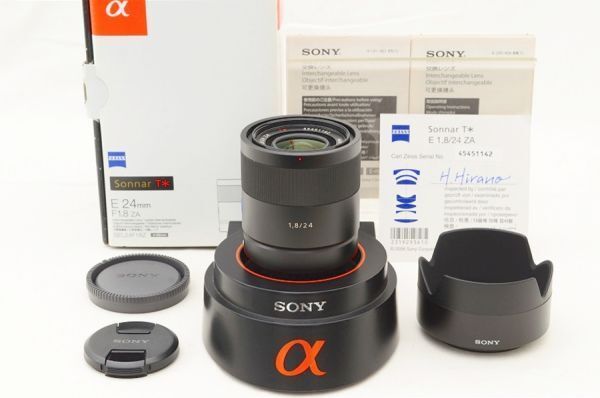 ☆極上美品☆ Sony ソニー Zeiss Sonnar T＊ E 24mm F1.8 ZA SEL24F18Z