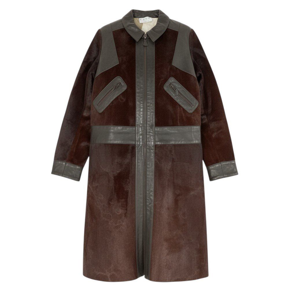 Hc2 MARNI マルニ ヴィンテージ ハラコ カウヘアー レザーコート