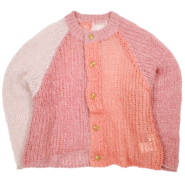 BEAMS BOY ビームスボーイ 24AW モヘアクレイジーカーディガン 13-15