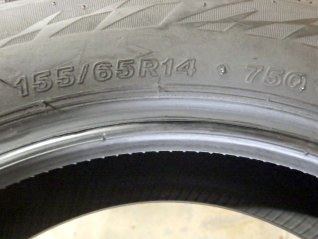 SR788】送料無料○2023年製造 約7部山○BS BLIZZAK VRX2○155/65R14○4