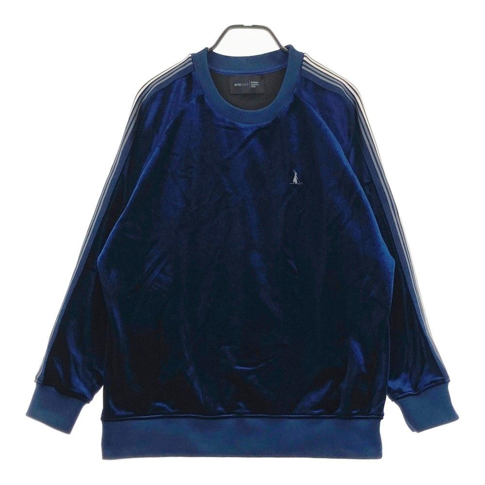 サイズ：L FR2 GOLF エフアールツーゴルフ Line Sleeve Velor Pullover ベロアスウェット  ネイビー系 [240101420022] ゴルフウェア メンズ ストスト サイズ：L FR2 GOLF エフアールツーゴルフ Line Sleeve Velor Pullover