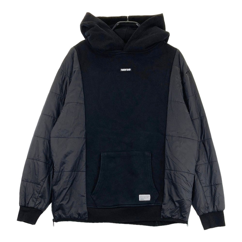 サイズ：M-L BANDEL バンデル フード付 中綿 切替ブルゾン ジャケット