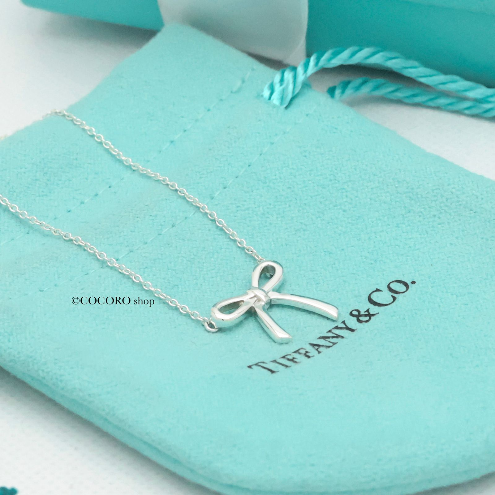 美品】ティファニー TIFFANY&Co. リボン ボウ ネックレス AG925 - メルカリ