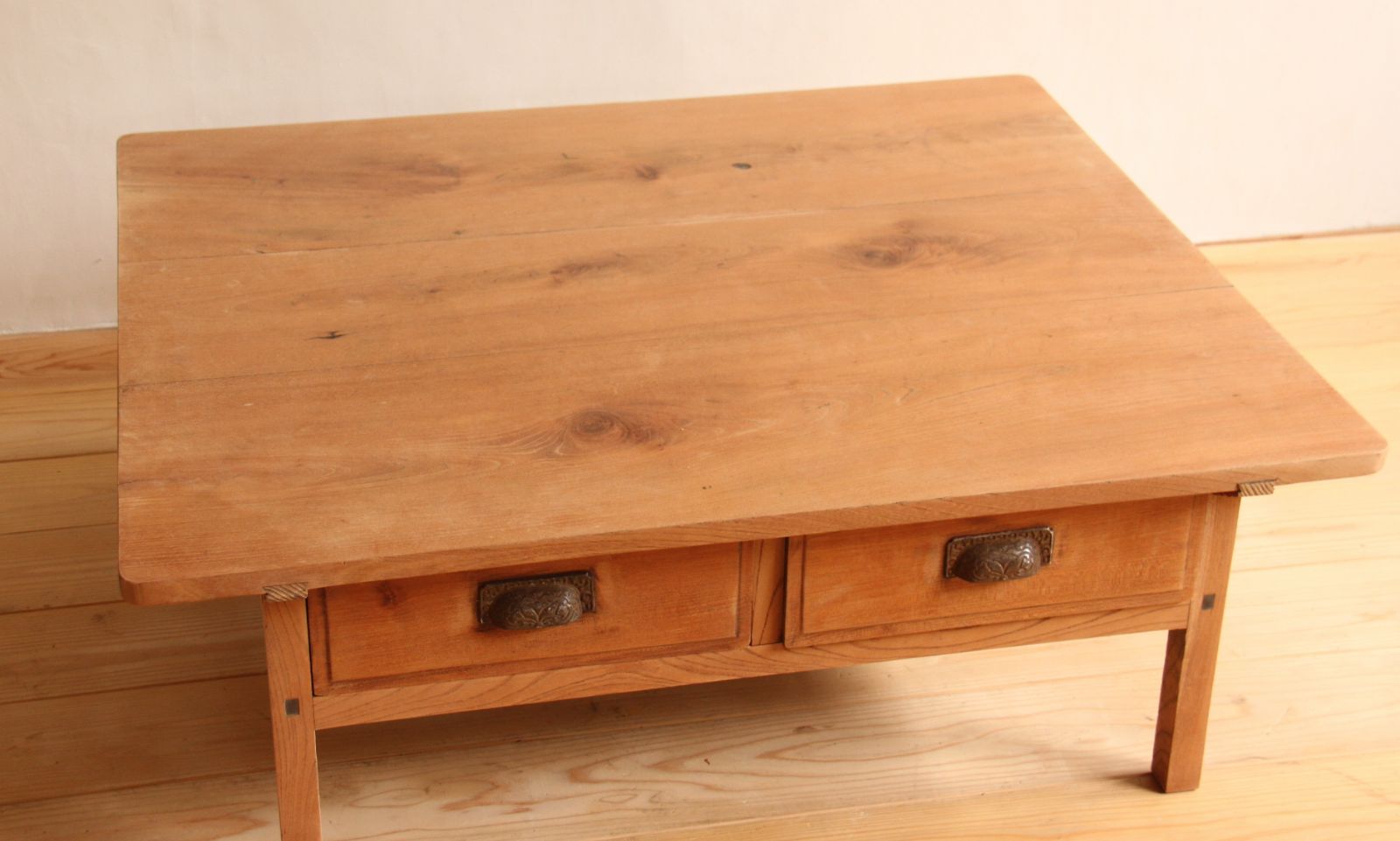 センターテーブル コーヒーテーブル 無垢材 木製 剥離家具 古道具 古
